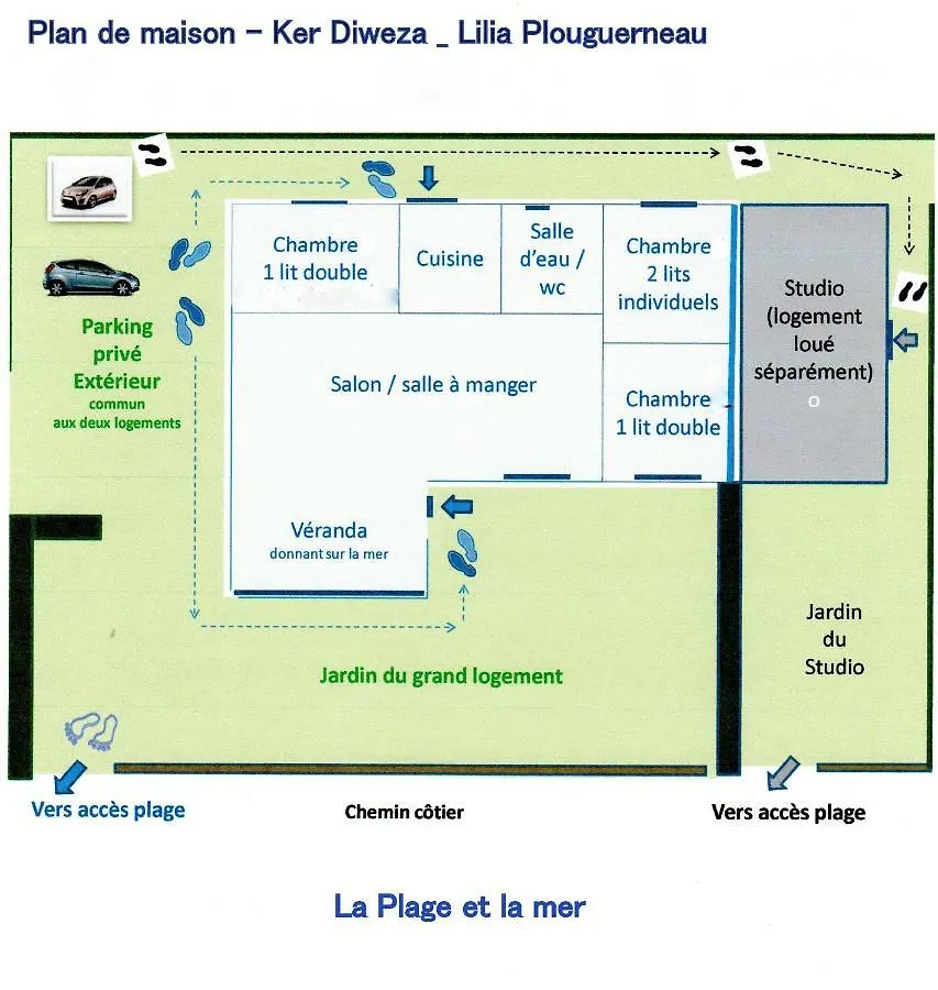Ker Diweza Plage St Cava Plouguerneau 0*,  France